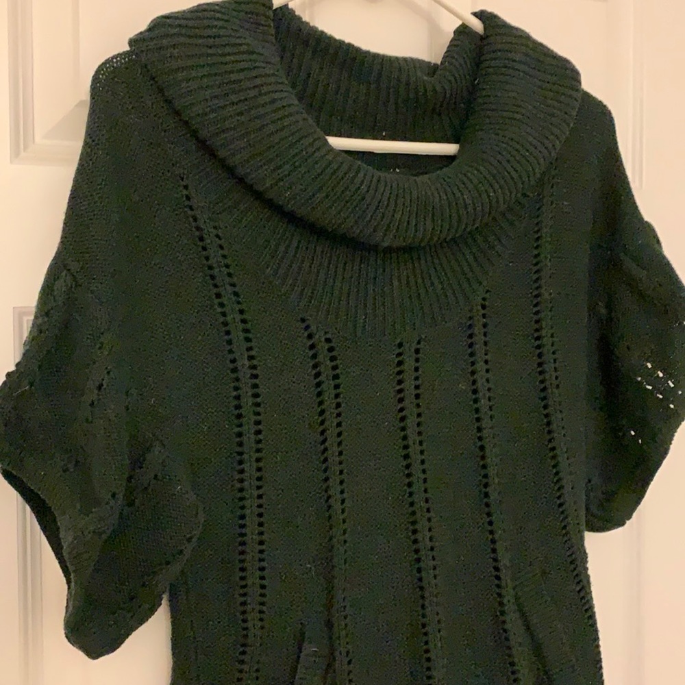 BCBG Max Azria green sweater, good used condition, size small.